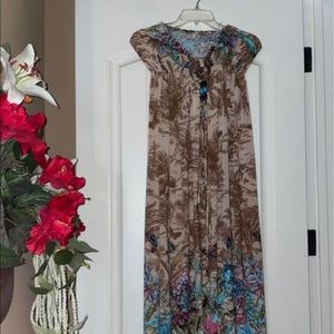 Women’s shoulder less dress size medium